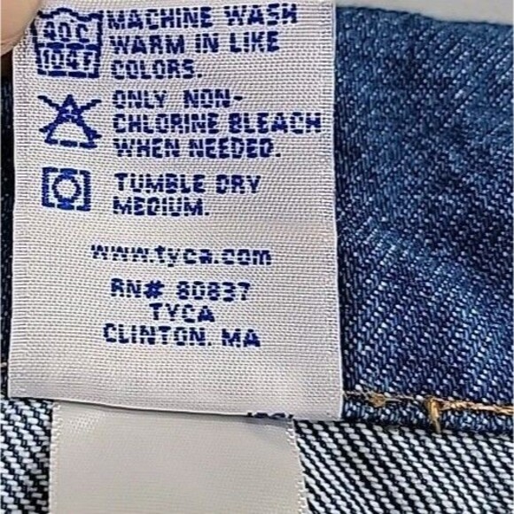 Vintage Tyca Denim‎ Jacket Mens 3XL Trucker Dog Embossed Machinist Workwear USA - Picture 4 of 16